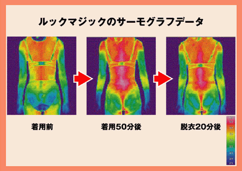 ルックマジックのサーモグラフ